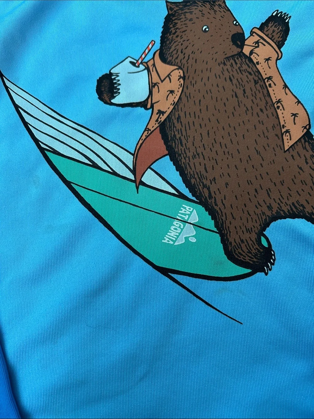 Patagonia Kids Long-Sleeve Capilene Shirt - Wombat Surfing 🏄‍♂️